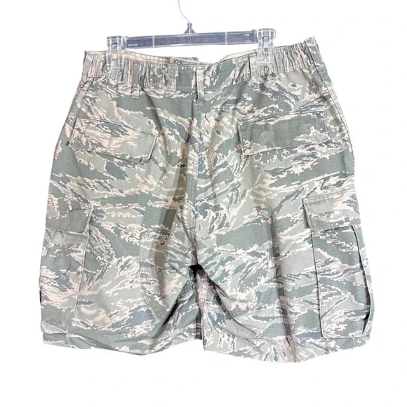 USAF Air Force ABU Tiger Stripe Camo Cargo Shorts Mens 34 Military Cut-Offs - Picture 3 of 16